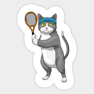 Cat Tennis Tennis racket Sticker